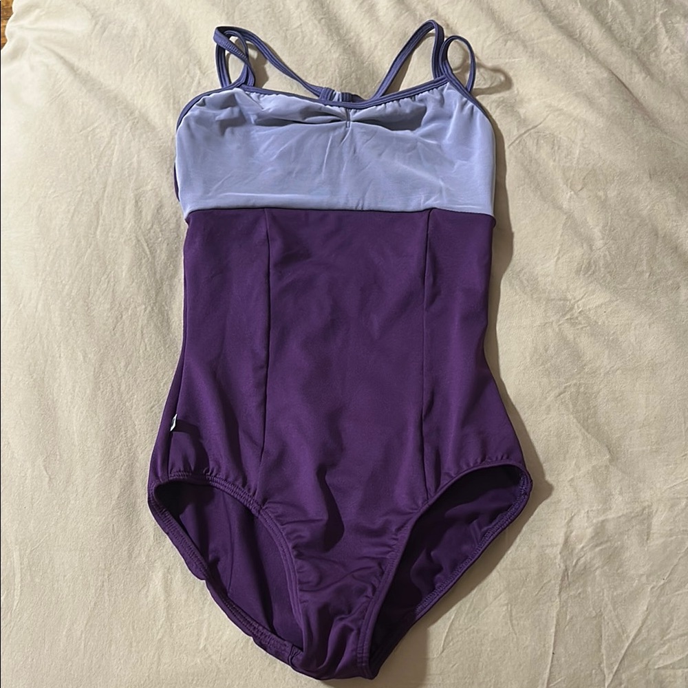 AK Dancewear Purple mesh leotard, Lyla Medium